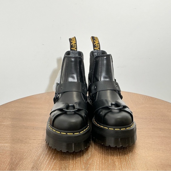 Dr. Martens Unisex 2976 Quad Harness Paris Leather Boots - Picture 8 of 9